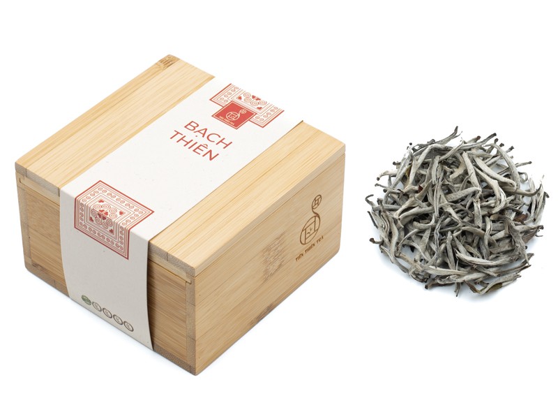 sản phẩm bạch trà san tuyết cổ thụ hộp tre